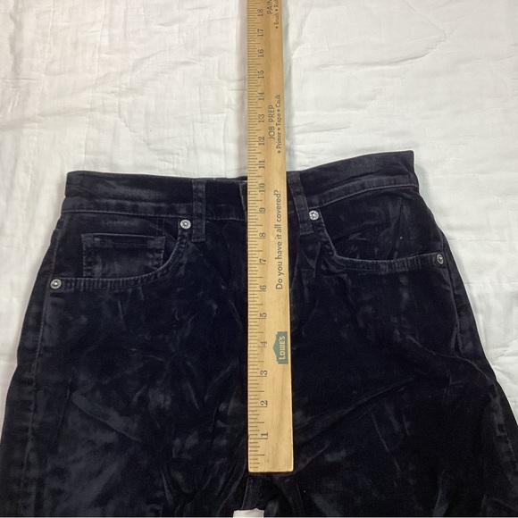 We the Free Black Velvet Skinny Jeans Button Fly 26 - Picture 9 of 9